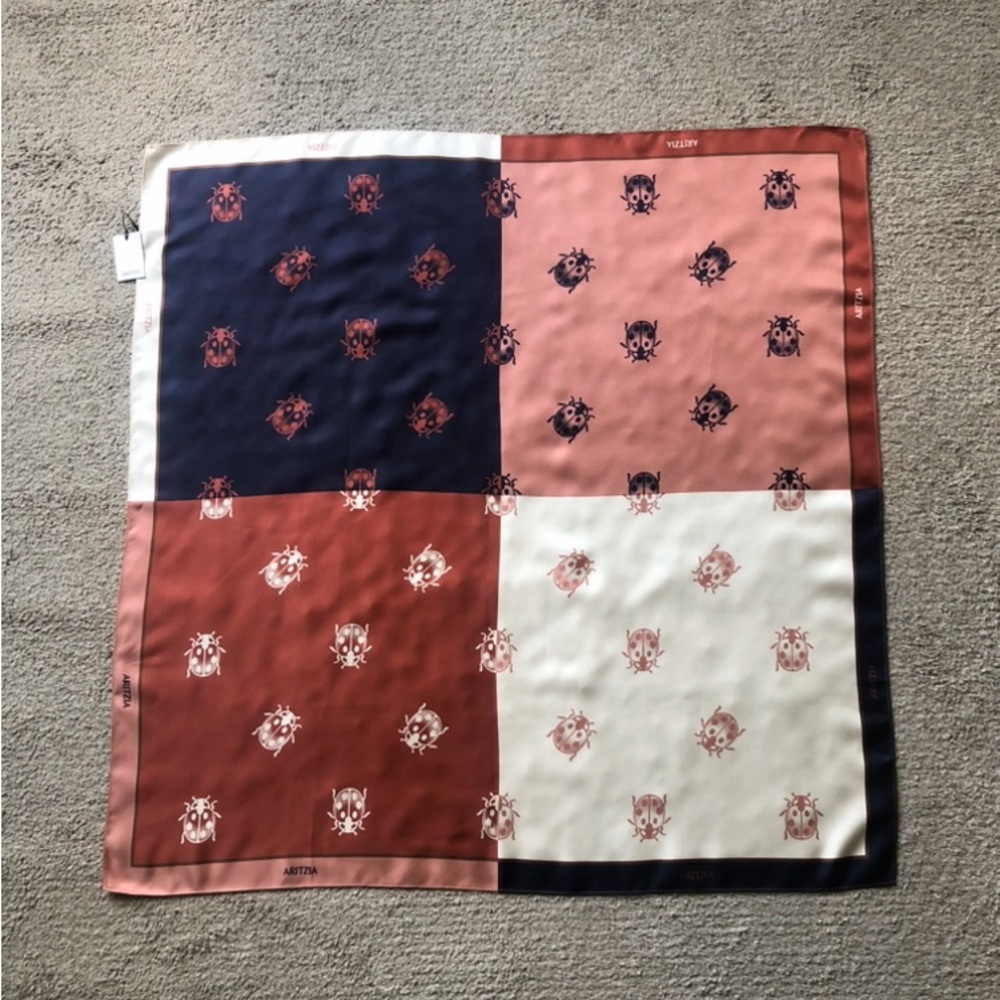 Aritzia Large Silk Scarf. NWT.